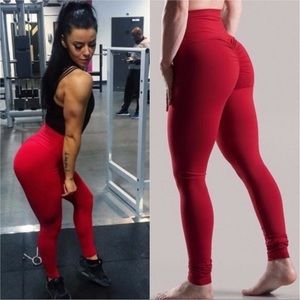 ABS2B Highwaisted Marilyn Leggings in Red